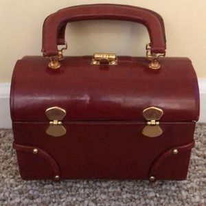 Vintage Genuine Leather Carmel pocketbook